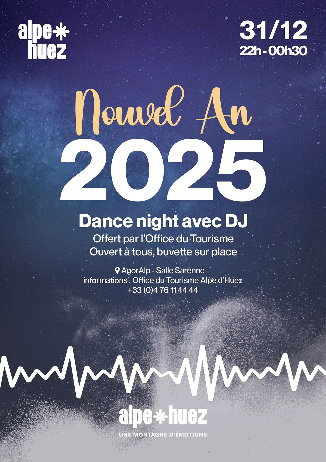 Soirée du nouvel an_Alpe d'Huez