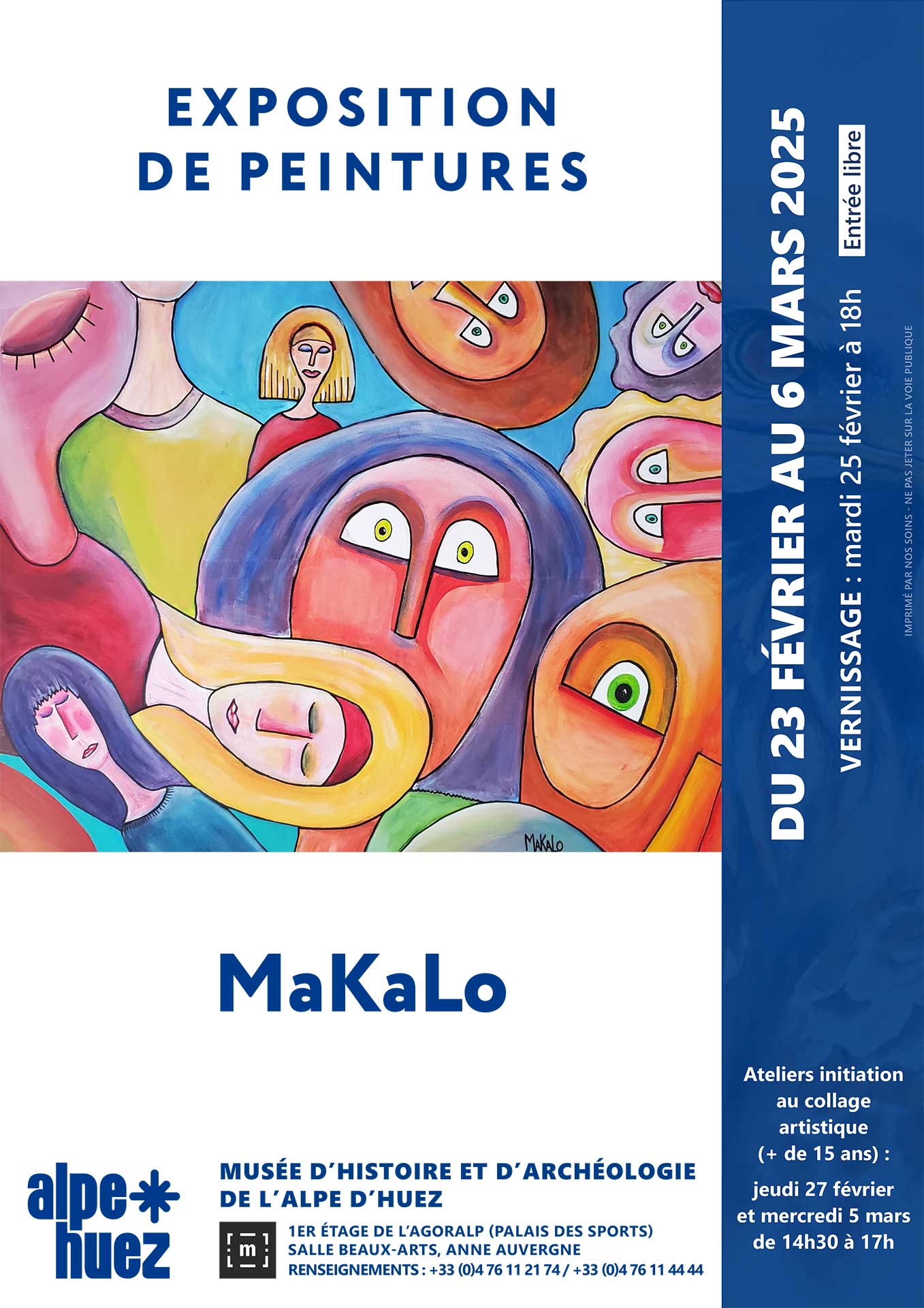 Exposition de peintures Makalo_Alpe d'Huez