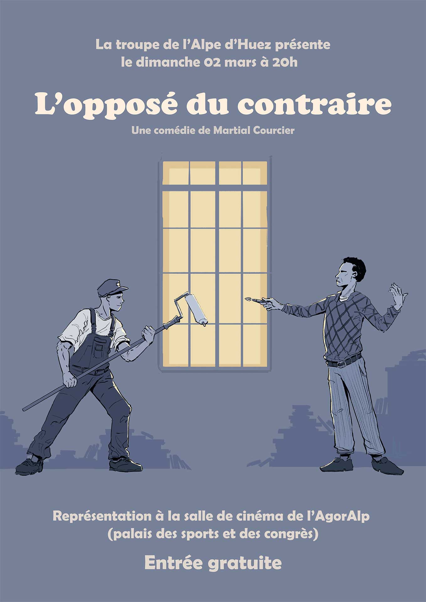 Théâtre : L’opposé du contraire_Alpe d'Huez